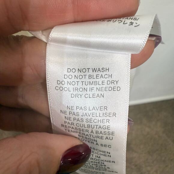 Aidan by Aidan Mattox Ivory V-Neck Draped Column Maxi Gown Sz 10 NWT - Picture 7 of 15